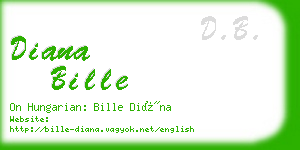 diana bille business card